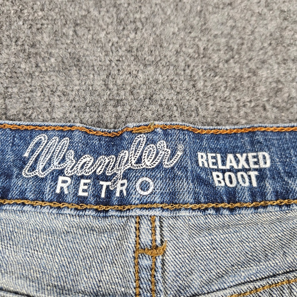 Wrangler Retro Relaxed Bootcut Jeans‎ Mens 36x29 Blue Denim 88WRT20MH - Picture 7 of 13